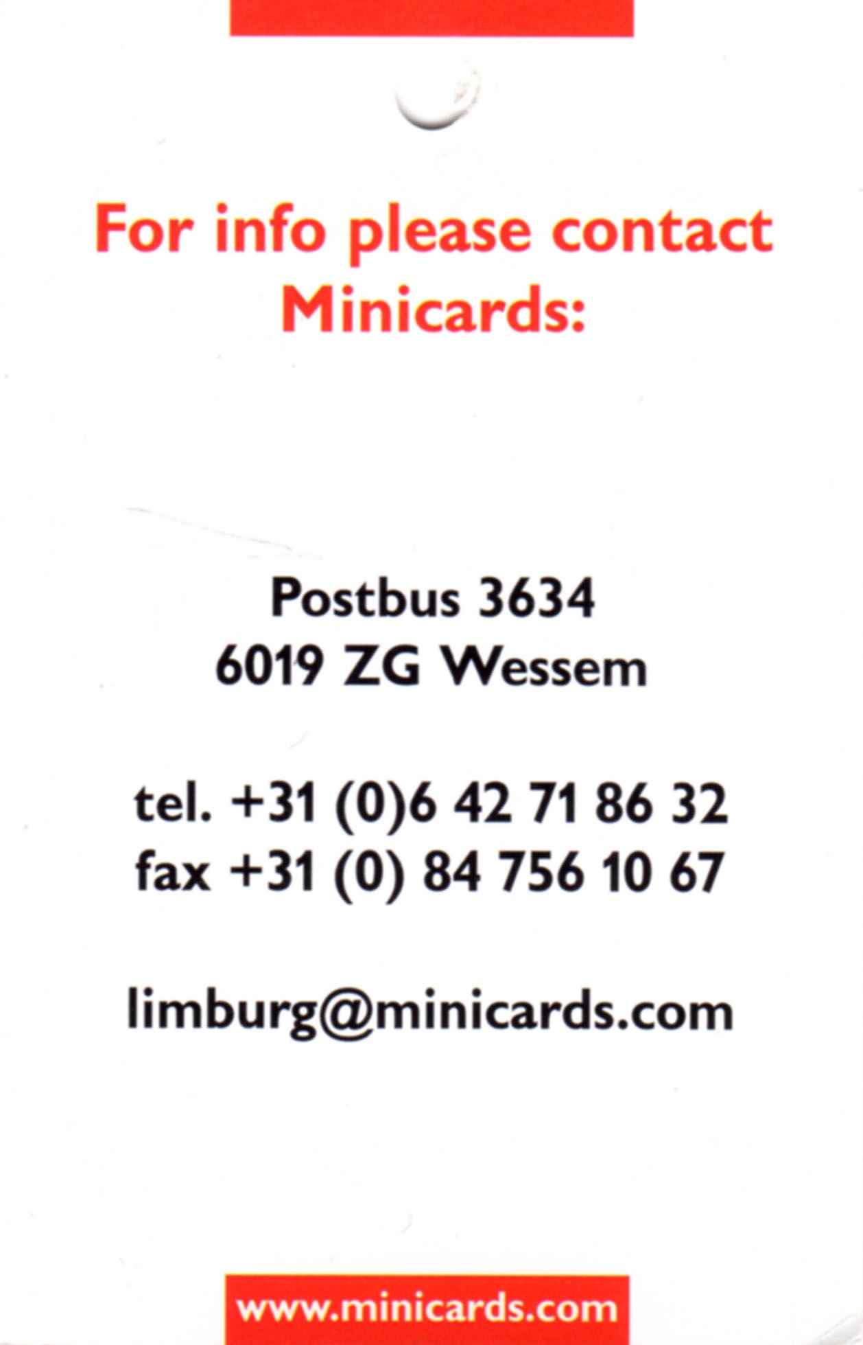Mini cards